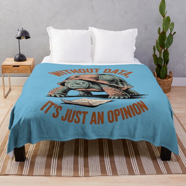 Item preview, Without Data It's Just an Opinion – Funny Turtle Meme designed and sold by Endless7Art.