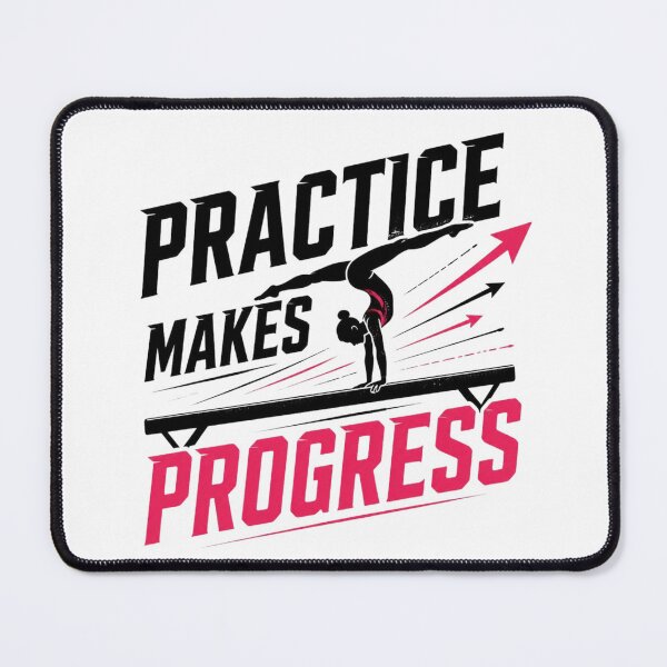 Item preview, Practice Makes Progress. artistic gymnastics designed and sold by FlipGymnastics.
