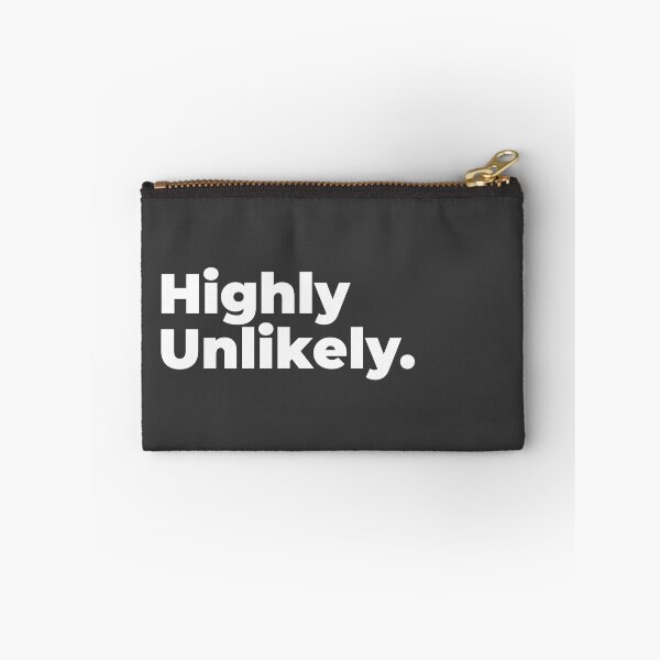 Item preview, Highly Unlikely - Funny Minimalist Typography Quote designed and sold by diahsariw.