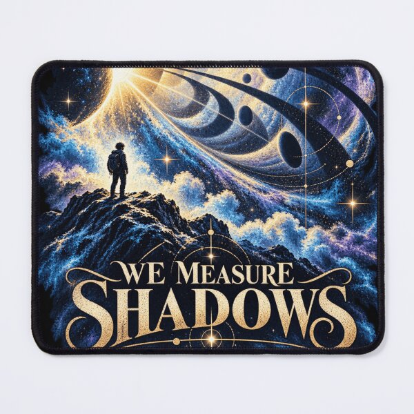 Item preview, We Measure Shadows Cosmic Space Art - Philosophical Eclipse & Traveler Design designed and sold by AstroPal28.