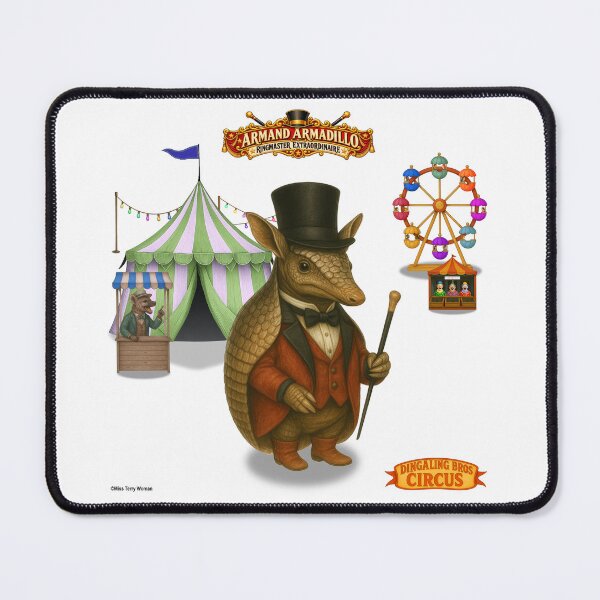 Item preview, Armand the Armadillo Vintage Circus Ringmaster designed and sold by MissTerryWoman.