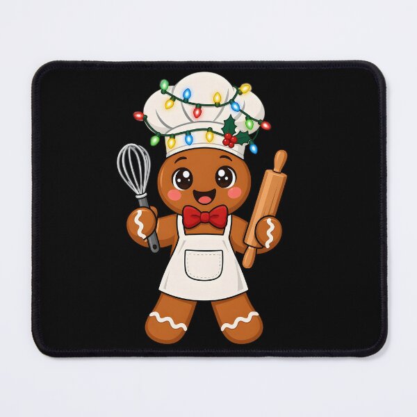 Item preview, Cute Gingerbread Man Baker Funny Christmas Chef Bake Cookies designed and sold by clothesy7.