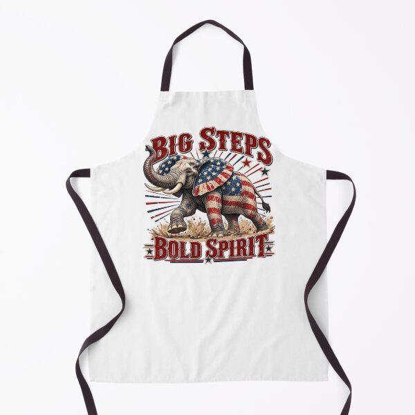 Item preview, Vintage Patriotic Elephant Big Steps Bold Spirit designed and sold by LandFinStudio.