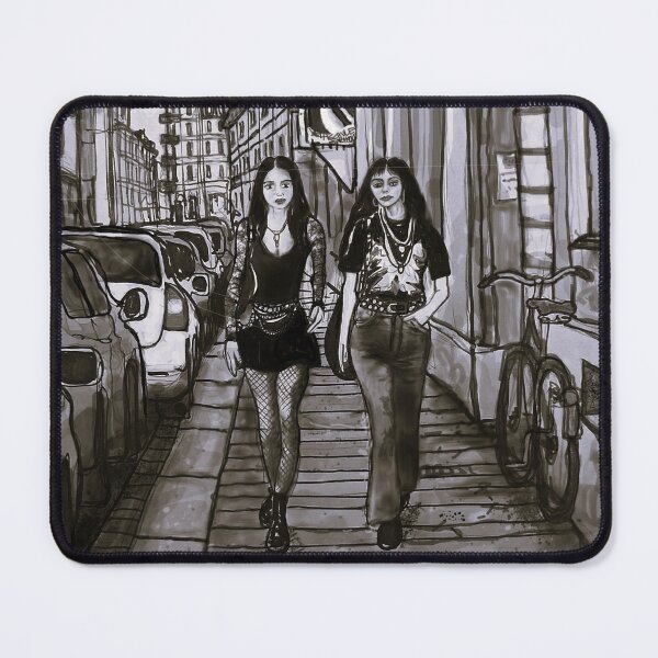 Item preview, Two Friends in the City – Dresden Neustadt | Urban Encounters designed and sold by UMA Urban Sketch.