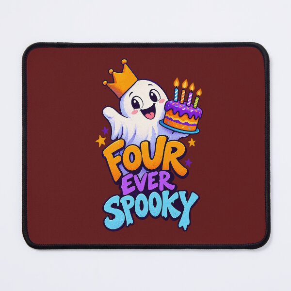 Item preview, Four Ever Spooky 4th Birthday Ghost designed and sold by Endless7Art.
