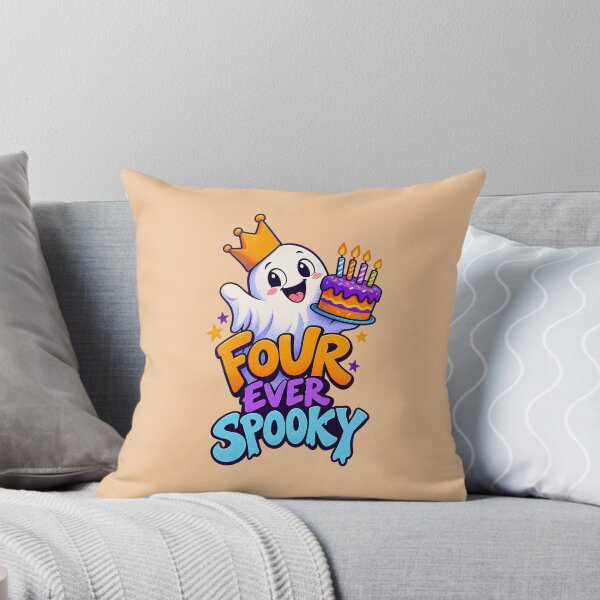 Item preview, Four Ever Spooky 4th Birthday Ghost designed and sold by Endless7Art.