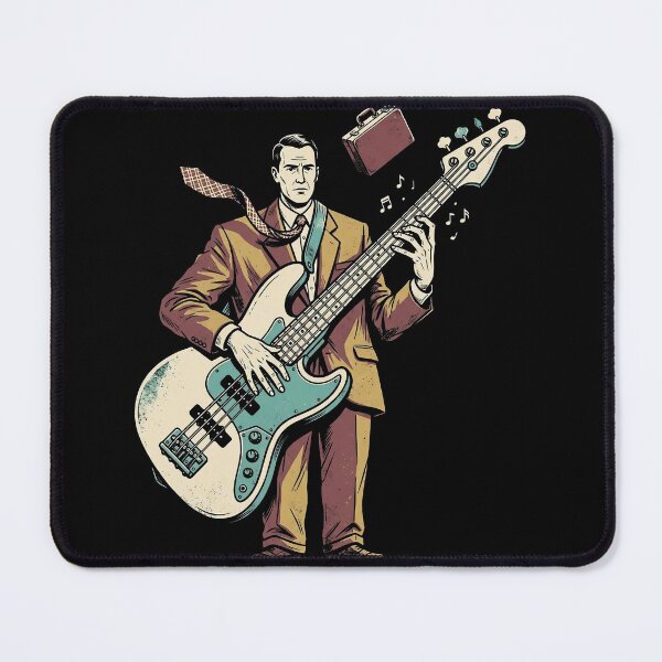 Item preview, Serious Business, Ridiculous Bass — Funny Musician Art designed and sold by Etch-art.