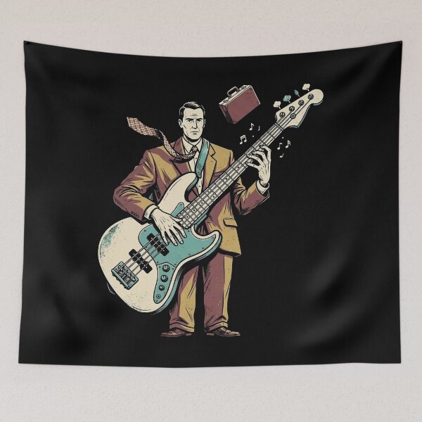 Item preview, Serious Business, Ridiculous Bass — Funny Musician Art designed and sold by Etch-art.