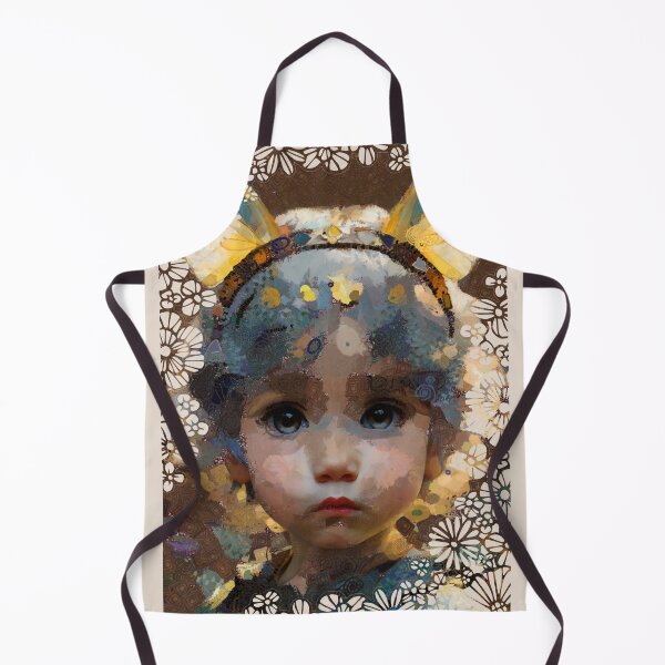 Item preview, Fantasy Kawaii Girl Art with Butterfly Crown - Innocent Child Fairy Portrait designed and sold by Sandy Richter.