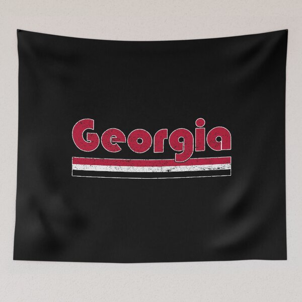 Item preview, Vintage Georgia Three Stripes Distressed Bulldogs Football designed and sold by Floral Vintage.