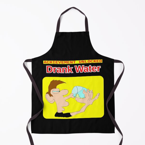 Item preview, Achievement unlocked - Drank Water designed and sold by LittleGreyMan2026.
