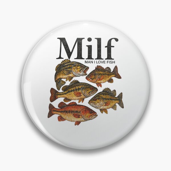Item preview, MILF Man I Love Fish Vintage Angler designed and sold by Remontadarnia.