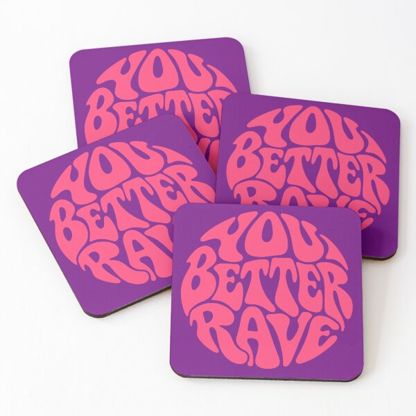 Item preview, You Better Rave Pink – Underground Acid Rave designed and sold by UndergroundRavers.