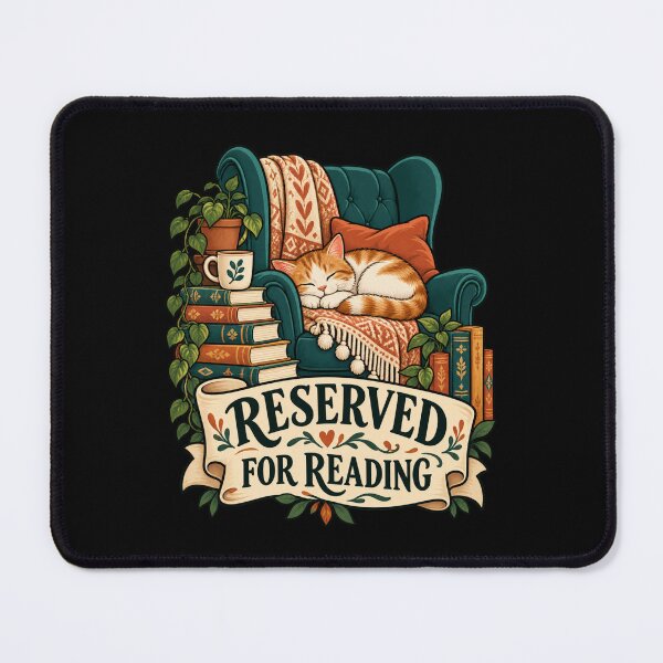 Item preview, Reserved For Reading - Cozy Cat designed and sold by Good Mood Foundry.