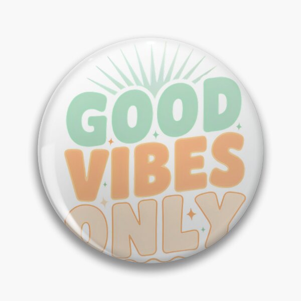 Item preview, Retro Good Vibes Only Typography - Pastel Summer Sunburst T-Shirt Design designed and sold by ArtifactVerse.