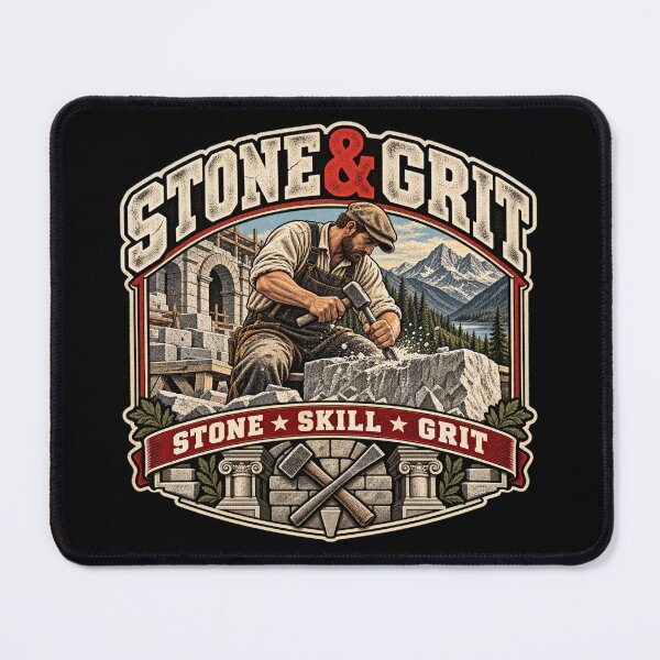 Item preview, Stone & Grit + Vintage Stonemason Americana Workwear T+Shirt designed and sold by DomKo10.