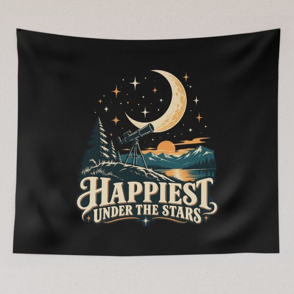 Item preview, Happiest Under The Stars - Astronomy designed and sold by Good Mood Foundry.