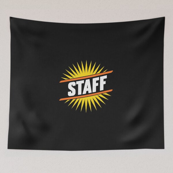 Item preview, Bold STAFF Shirt – Yellow Sunburst Event Crew and Work Uniform designed and sold by casualnature.