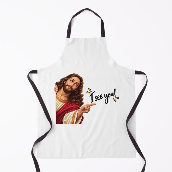 Item preview, Funny Jesus I See You Christian Humor Meme designed and sold by RetroPop23.