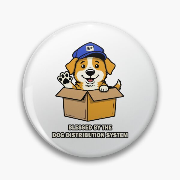 Item preview, Blessed by the Dog Distribution System designed and sold by Oh Hey! Studios.
