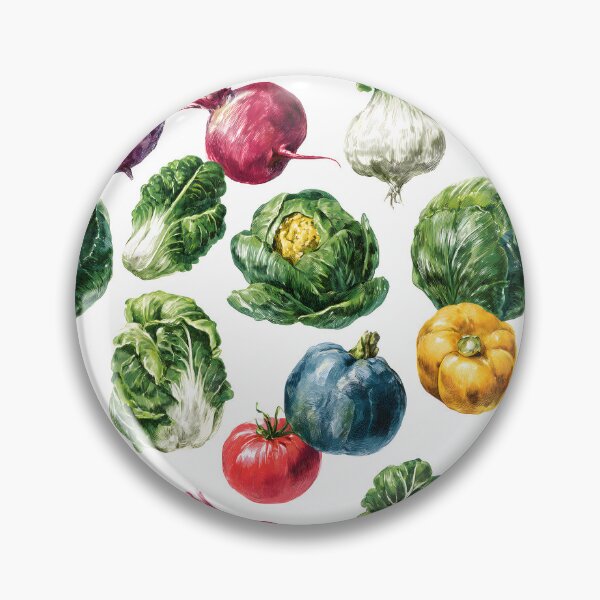 Item preview, Fresh Vegetables Vintage Vegetarian Food Pattern designed and sold by SecretDicer.