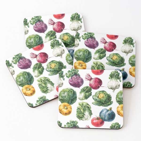 Item preview, Fresh Vegetables Vintage Vegetarian Food Pattern designed and sold by SecretDicer.