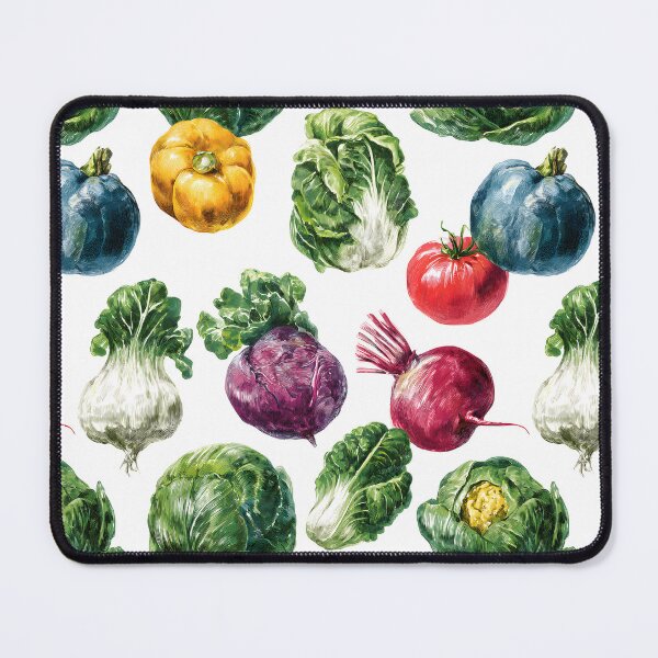 Item preview, Fresh Vegetables Vintage Vegetarian Food Pattern designed and sold by SecretDicer.