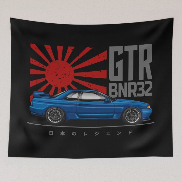 Item preview, JDM Legend GTR BNR32 (Bayside Blue) designed and sold by JioojiProject.