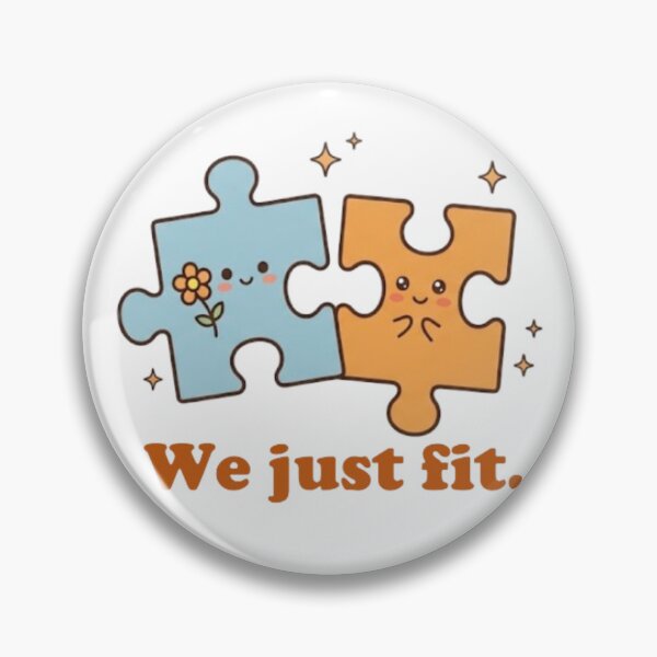 Item preview, Cute Puzzle Piece Couple We Just Fit Valentines Gift designed and sold by Salma.Store.