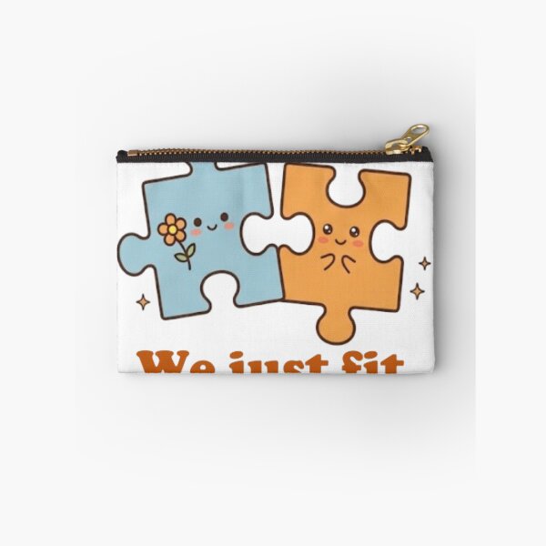 Item preview, Cute Puzzle Piece Couple We Just Fit Valentines Gift designed and sold by Salma.Store.