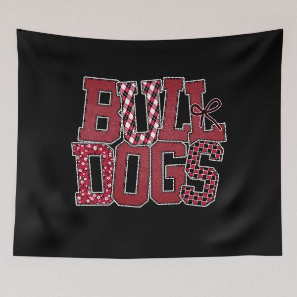 Item preview, Bulldogs Coquette Style Football designed and sold by Floral Vintage.