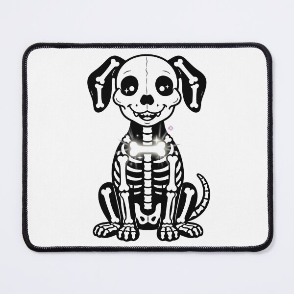 Item preview, Skeleton Wishbone Dog Spooky Halloween Dog Lover designed and sold by Neon Bones Studio.