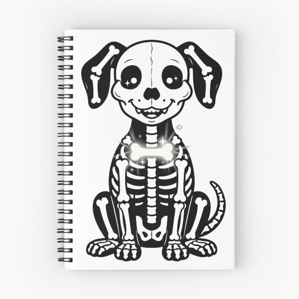 Item preview, Skeleton Wishbone Dog Spooky Halloween Dog Lover designed and sold by Neon Bones Studio.