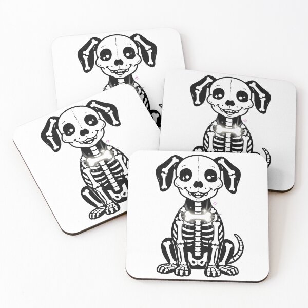Item preview, Skeleton Wishbone Dog Spooky Halloween Dog Lover designed and sold by Neon Bones Studio.