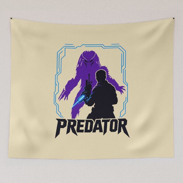 Item preview, Alien Apex Hunter Silhouette Blue Frame designed and sold by lorettagib.