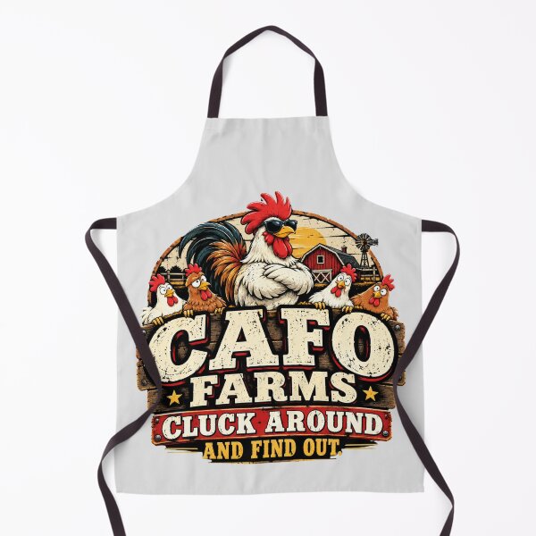 Item preview, CAFO Farms Cluck Around and Find Out Chicken Humor designed and sold by DesignsForThee.