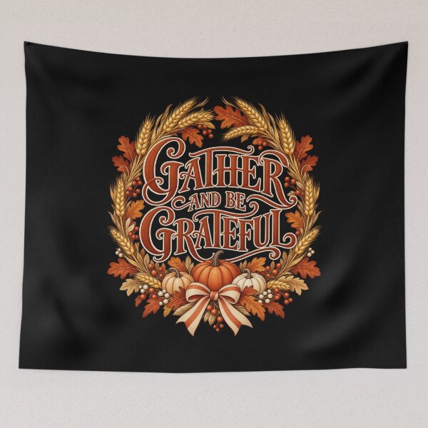Item preview, Gather And Be Grateful - Thanksgiving designed and sold by Good Mood Foundry.
