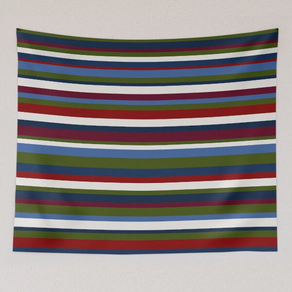 Item preview, Multi Stripes, Green, Red and Blue designed and sold by OneThreeSix.