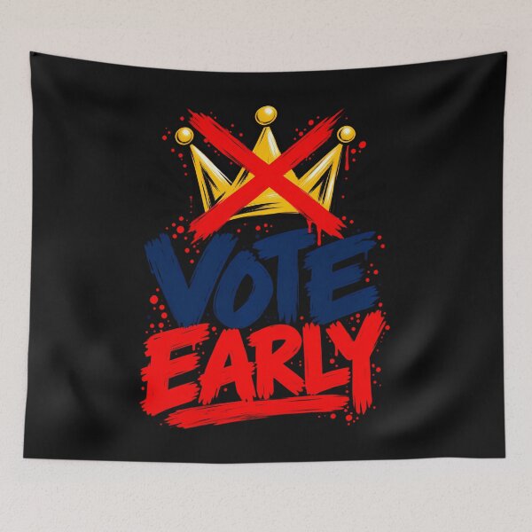 Item preview, Vote Early Crown Graphic designed and sold by Chromatic-Cubes.