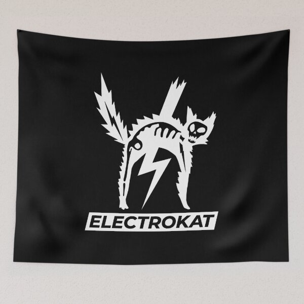 Item preview, Electrokat Skeleton Cat designed and sold by KristiTaylorArt.