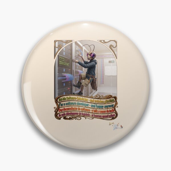 Item preview, Grasshopper JOGUE by HERMIE: Software Developer IT Job Pop Art designed and sold by HERMIE-design.