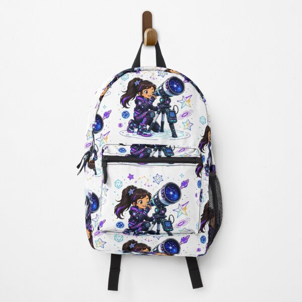 Item preview, Cute Chibi Girl Exploring Space with a Telescope designed and sold by Nubian Style.