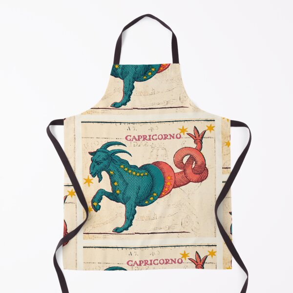 Item preview, Capricorn Zodiac Sea Goat Vintage Risograph Print designed and sold by Fani*.