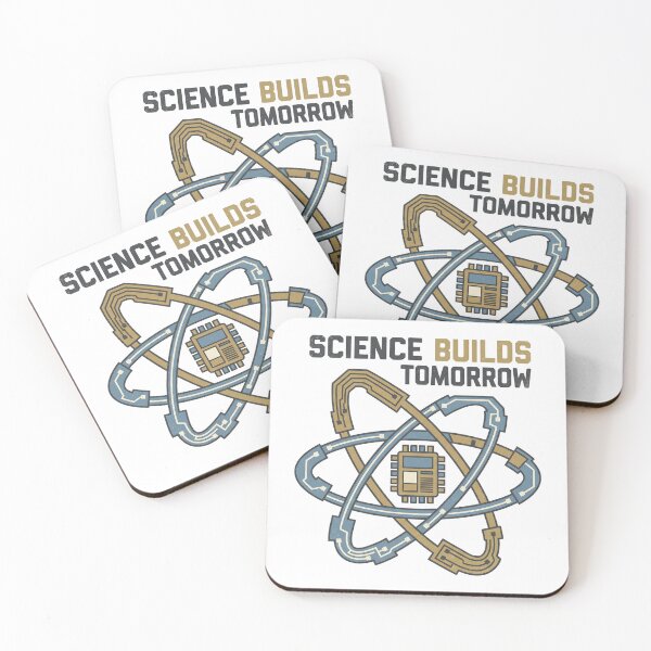 Item preview, Science Builds Tomorrow Quantum Atom Microchip Art designed and sold by Mellow Doodle Co..