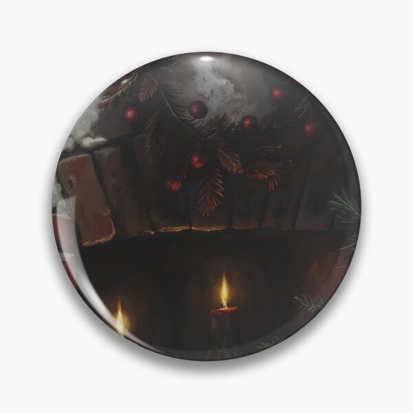 Item preview, Gothic Christmas Hearth Dried Oranges Still Life Painting designed and sold by DarkHolyQueen.