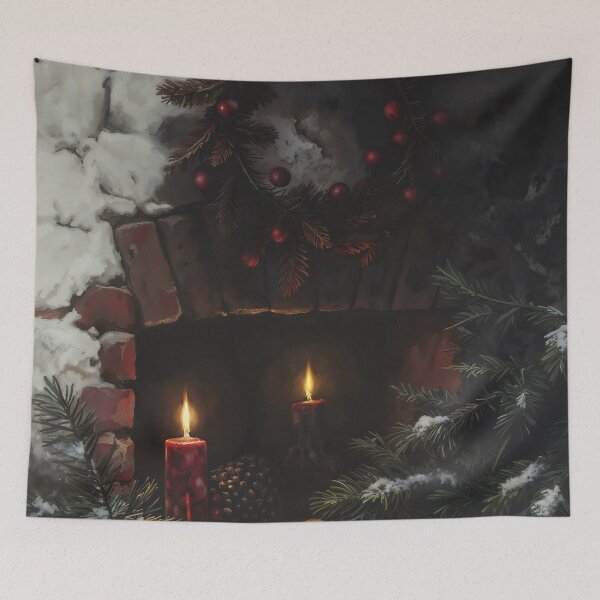 Item preview, Gothic Christmas Hearth Dried Oranges Still Life Painting designed and sold by DarkHolyQueen.