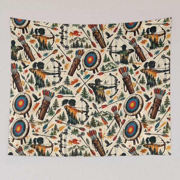 Item preview, Rustic Woodland Archery Pattern designed and sold by Side Quest Co..