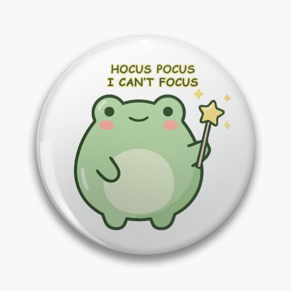 Item preview, I can't focus | Funny frog designed and sold by PrintyRelatable.