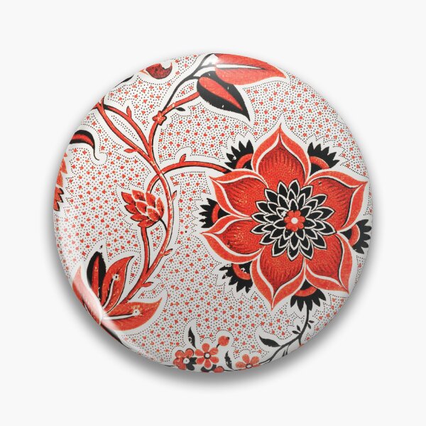 Item preview, Allover pattern of orange dots and small black dots from the 18th century designed and sold by AngyDesigns49.