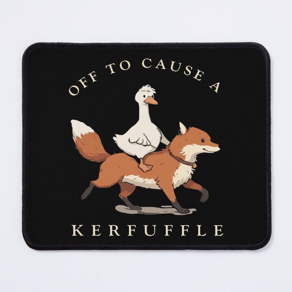 Item preview, Goose Riding Fox Off To Cause A Kerfuffle Edited designed and sold by KristiTaylorArt.